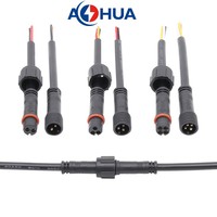 AOHUA Fabrication en Usine de Bande de Led Câble Étanche 2 broches Connecteur Mâle M10 10mm Pré-câblé Mâle Femelle IP65