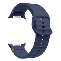 Bracelet de montre sport intelligent en silicone avec coutures ondulées tendance pour Samsung Watch 8 9 Watch8 Classic