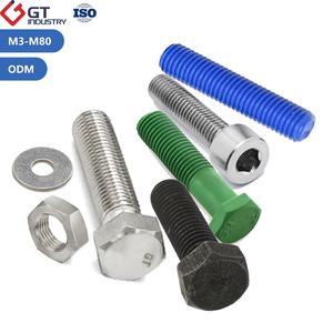 Vis à tête cylindrique à empreinte hexagonale en acier allié ASTM A193 A193M Grade GR <span class=keywords><strong>B5</strong></span> B6 B6X B7 B7M B16 avec écrous et rondelles en zinc noir HDG, boulon Allen - Product Image 2