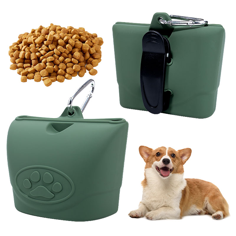 Sac de friandises en Silicone pour chien, pochette Portable pour animal de compagnie, sac de dressage pour chien, pochette de friandises pour chien, offre spéciale