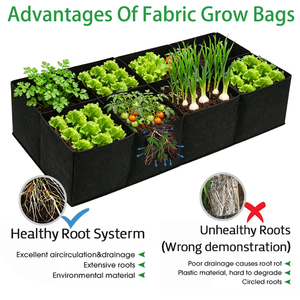 <span class=keywords><strong>Sac</strong></span> <span class=keywords><strong>de</strong></span> culture robuste et respirant pour jardin, en tissu non tissé épaissi, pour plantes, fleurs et légumes - Product Image 4
