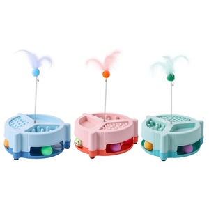 Di lusso multifunzionale in cotone gatto giocattolo ecologico giradischi auto-intrattenimento artefatto noia sollievo per gli animali domestici include Drink - Product Image 5
