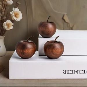 Diffuseur d'huiles essentielles artisanal en forme de pomme en bois, sans BPA, sans <span class=keywords><strong>alcool</strong></span>, à l'arôme longue durée, pour la maison, l'hôtel, la voiture, parfum d'ambiance - Product Image 3