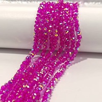 Perles de verre facettées multicolores de haute qualité, couleur AB, 4 mm, pour la fabrication de bijoux