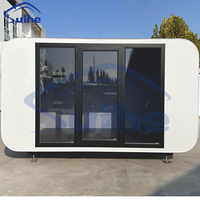 Pod Glamping Mobile Insonorisé Cabine Apple Maison Pod préfabriquée en forme de pomme