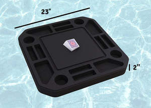 Mesa de tarjeta flotante para natación con forma de corazón cuadrado, bandeja flotante para desayuno, <span class=keywords><strong>piscina</strong></span> para Lago, <span class=keywords><strong>piscina</strong></span>, Fiesta en la playa - Product Image 2