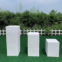 Table à dessert pliante, colonne, allée, socle, support à gâteau pour décoration de mariage