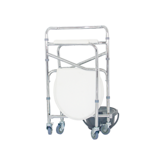 <span class=keywords><strong>Chaise</strong></span> <span class=keywords><strong>de</strong></span> toilette pliable pour <span class=keywords><strong>transfert</strong></span> <span class=keywords><strong>de</strong></span> patients médicaux avec roulettes pour personnes âgées - Product Image 5