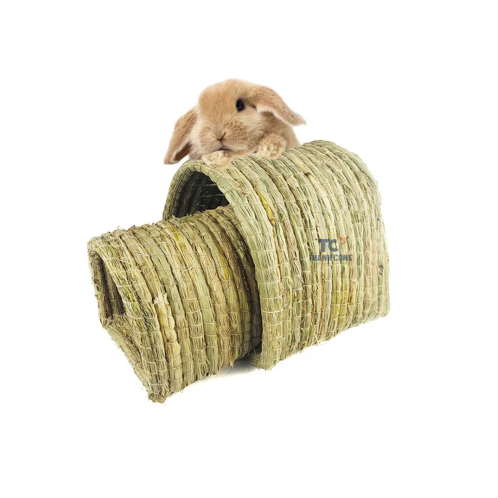 Herbe Maison Jouets À Mâcher Pour Animaux De Compagnie Lapin Cachette Naturelle Petite Cage Herbe Hamster Rat Chinchilla Hérisson Écureuil