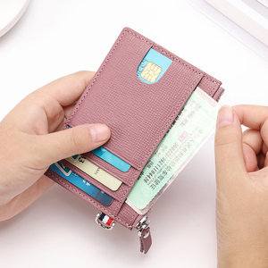 <span class=keywords><strong>Portafoglio</strong></span> da <span class=keywords><strong>donna</strong></span> in pelle Saffiano sottile personalizzato con carta di credito RFID porta carte <span class=keywords><strong>donna</strong></span> - Product Image 3