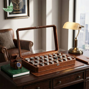 Caja de Almacenamiento de Relojes de Bambú de Alta Gama, Regalo Popular para Festivales, Gabinete de Almacenamiento de Gran Capacidad, Estuche de Exhibición y Colección de Relojes - Product Image 4