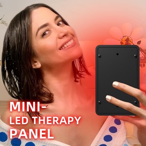 Panneau de lumière rouge portable qui émet une lumière rouge de 660 nm et une lumière infrarouge de 850 nm pour la santé de la peau, lampe de luminothérapie rechargeable - Product Image 3