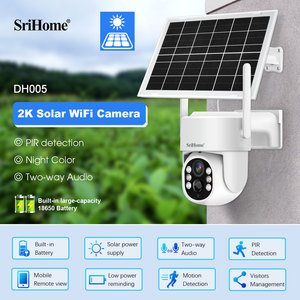Srihome กล้องวงจรปิดแผงโซลาร์เซลล์7W, 4MP แผงพลังงานแสงอาทิตย์ WiFi กลางแจ้งแบตเตอรี่พลังงานแสงอาทิตย์ PTZ พลังงานเครือข่ายสีเต็มกล้องซิมการ์ด - Product Image 3