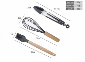 Utensilios de cocina conjunto de utensilios de cocina 11 pieza-utensilios de cocina con madera de bambú <span class=keywords><strong>asas</strong></span> para utensilios - Product Image 5