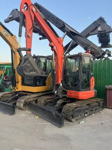 Excavadora de cadenas Kubota KX163-5 roja, miniexcavadora hidráulica de 6 toneladas para construcción - Product Image 5