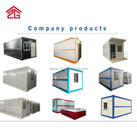 Conteneur pliable en acier portable pour hébergement et bureaux temporaires sur chantier, relocalisation pratique pour une séjour confortable