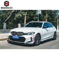 Ailerons avant en fibre de carbone sèche style TAKD pour pare-chocs avant BMW LCI G20 G21 320i 330i M340i Série 3