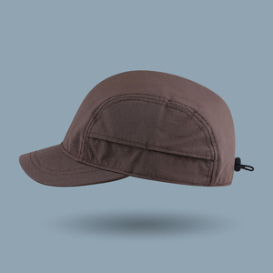 Quick-Drying Baseball <b>Cap</b> Gray Unisex Sun Protection Outdoor Sports Hat Breathable Waterproof <b>Flat</b> Brim <b>Design</b> - Product Image 2