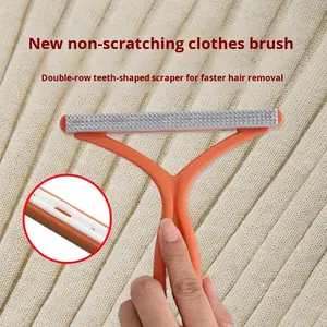 Râteau à poils d'animaux pour tapis, rasoir manuel pour enlever les poils d'animaux, <span class=keywords><strong>brosse</strong></span> à boules de poils pour animaux de compagnie, nettoyage des meubles, fournitures de nettoyage pour animaux de compagnie - Product Image 3
