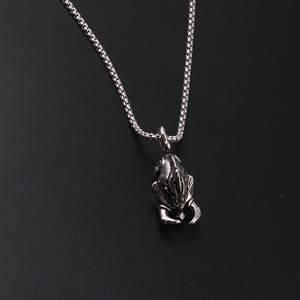 Collier Punk avec <span class=keywords><strong>pendentif</strong></span> en forme de <span class=keywords><strong>sanglier</strong></span>, collier en alliage avec animaux primitifs, chaîne de pull, bijoux de mode, cadeau - Product Image 2