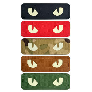 Commercio all'ingrosso Cat Eyes distintivi tattici ricami irreformabili occhio del diavolo velcro Morale Patch per giacca uniforme - Product Image 2