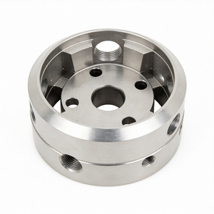 Bloque de Colector de Acero Inoxidable Mecanizado por CNC de Precisión Personalizada con Múltiples Puertos para Control de Fluidos de Guangdong - Product Image 2