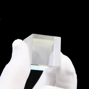 Cubos de cristal de cuarzo BK7 Divisor de haz de prisma Cubo polarizador Divisor de haz