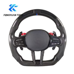 Volante Sportivo in Fibra di Carbonio con LED per <span class=keywords><strong>BMW</strong></span> G20 G30 <span class=keywords><strong>G21</strong></span> G80 G16 G32 G82 G87 G90 G01 G60 G22 G05 G26 330i 530e M3 M4 M5 X5 - Product Image 2