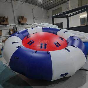 Juguete Acuático Inflable Saturn Rocker Crazy, Tubo Remolcable Giratorio de PVC, Bote Inflable Giratorio Tipo OVNI - Product Image 3