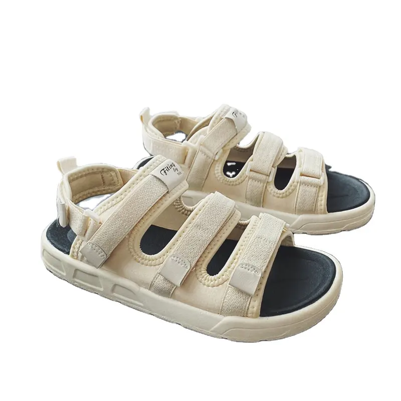 2022 new design summer beach footwear slippers leather sandals for men