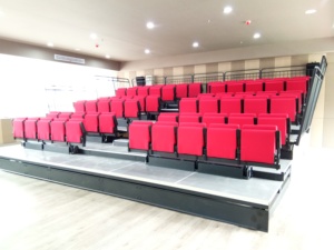 Asiento de plástico estándar de alta calidad, asiento de audiencia para teatro, sala de conferencias, asiento retráctil para auditorio - Product Image 4