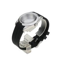 Boîtier de montre fin en acier inoxydable 316L étanche, prix usine, compatible mouvements NH34/NH35/NH36, verre bombé 38mm, lunette cannelée