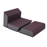 Éponge à poncer en gros, éponge brune, bloc de ponçage, oxyde d'aluminium, bloc de ponçage 100x70x25mm pour le polissage et le meulage