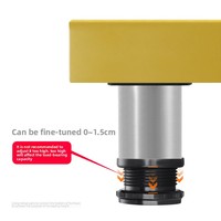 Pied de support réglable moderne et minimaliste pour meubles, canapé et table basse, résistant à l'eau et à la rouille, pour un design épuré.