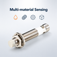 M12-Stecker Ungeschirmter Kapazitiver Näherungsschalter Sensor zur Erkennung von Holz, Stein, Wasser für Flüssigkeitsstandmessung in Kunststofftanks
