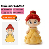 Poupée en peluche longue et douce de style campagnard personnalisée, super douce, Kawaii, produit de parc d'attractions, poupée de chiffon personnalisée, souvenir