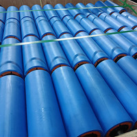 Rouleau de convoyeur durable en UHMWPE, rouleau auto-lubrifiant en UPE pour système minier