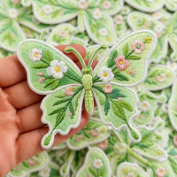 Offre Spéciale – Patchs Brodés 3D Personnalisés à Thermocoller ou à Coudre pour Vêtements, Appliques en Tissu, Décoration de Chapeaux – Broderie Papillon