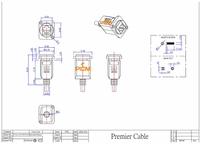 Ethernet GigE RJ45 Cat6A EtherCON Modulaire XLR Type Connecteur à montage sur panneau Câble d'extension Switchcraft Série EH Neutrik NE8FDX-P6