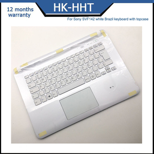 Bàn phím máy tính xách tay HK-HHT mới cho bàn phím Sony svf142 BR màu trắng với vỏ trên - Product Image 4