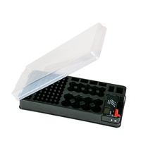 Estuche Organizador de Baterías 116 con Probador para Baterías AAA, AA, C, D, 9V y de Botón, Diseño Simple, Portátil, Gran Capacidad