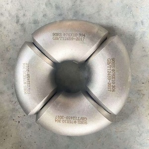 Coude en acier inoxydable soudé 304 Dn125, section ronde à 90 degrés, finition 2B, norme GB - Product Image 2