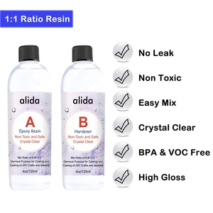 Прозрачная эпоксидная смола для творчества, поделок, тумблера и изготовления ювелирных изделий, 8 унций, 2 чашки, 4 палочки - Product Image 3