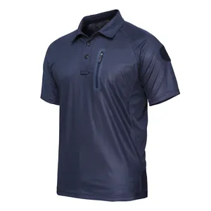 חדש עיצוב למעלה כהה כחול שחור טקטי זול חולצות גברים קצר שרוול פולו קל משקל חיצוני טיולים קמפינג חולצות ספורט
