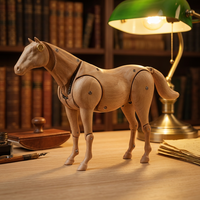 Jhisen Automaton en bois massif fait main, style Art déco moderne, figurine de cheval, cadeau d'entreprise, d'anniversaire ou de Noël, décoration de bureau et de maison