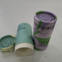 Récipient vide biodégradable en carton de 2oz avec bâton déodorant push up