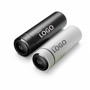 Botella de Agua de Acero Inoxidable Ecológica de 500 ml (16 oz) con Aislamiento Térmico, Diseño de Dibujos Animados, Apta para Agua Hirviendo, con Frases Motivadoras de Gimnasio - Product Image 1