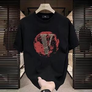 T-shirt da Uomo a Maniche Corte 100% Cotone, Stile Casual e Comodo, <span class=keywords><strong>Stampa</strong></span> Personalizzata, Alta Qualità, Vendita Diretta all'Ingrosso - Product Image 1