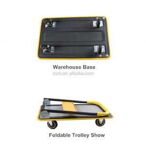 Carro de empuje manual con capacidad de 150kgs de 720*480*830mm para almacén - Product Image 6