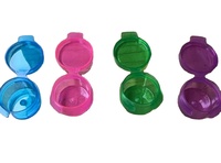 1ml 3ml 5ml 10ml Mini récipient en plastique pour crème à couvercle rabattable avec couvercle à charnière pour l'emballage d'échantillon cosmétique